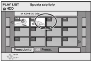 PANASONIC DMR-EH95 - Operazioni su capitoli - 1