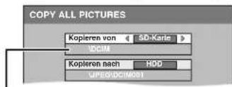 COPY ALL PICTURES Kopieren von 50-Karle IDCIM Kopieren nach HDD UPEGIDCIM001