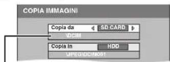 PANASONIC DMR-EH95 - Duplicazione di tutte le immagini ferme di una scheda—COPIA IMMAGINI - 1
