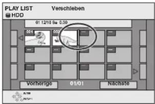 PANASONIC DMR-EH95 - Editieren und Wiedergeben von Playlisten/Kapiteln - 6