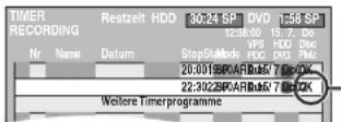 PANASONIC DMR-EH95 - Drücken Sie [ENTER]. - 1