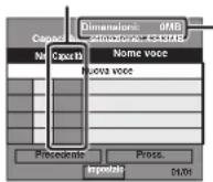 PANASONIC DMR-EH95 - Dimensioni di ciascun elemento registrato - 1
