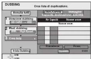 DUBBING Crea lista di duplozione. Annuale uniti Direzione dubbing S0 2453 - 1800 Mod. dubbing M0 - High Spinal Crea lista Kala Dubbing Inno Cerviziato Capacità destinazione: 443MB Nr Capsiti Nome voice Risser voice Precedenza Priscs: Instituto Grisso