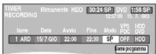 PANASONIC DMR-EH95 - Premere [▶] per passare da una voce all'altra e cambiarle con [▲, ▼]. - 1