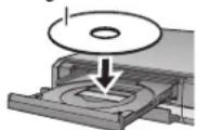 PANASONIC DMR-EH775 - Drücken Sie [▲ OPEN/CLOSE] am Gerät, um die Lade auszufahren und eine Disc einzulegen. - 1