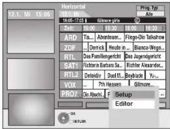 12.1. M1 15:05 Horizontal 16:05-17:05 Glimore g-pie File: 16:00 15:30 16:30 ARD Ta... Abobluor... Flange-Die Talkshow ZDF ... Derrick Heute in... Bianca-Wegle... RTL Das Familiengericht Das Jugendigericht SAT1 Richorn Barbara Su... Richter Alexander... RTL2 Defektiv Doub M... Boyblack V... VOX ... 7th Heaven Glimore... PRO7 Dis Absch. F Setup Editor