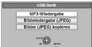 USB-Gerät MP3-Wiedergabe Bildwiedergabe (JPEG) Bilder (JPEG) kopieren