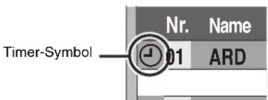 Timer-Symbol Nr. Name 01 ARD