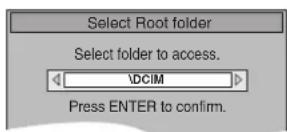 PANASONIC DMR-EH75 - To switch to another higher folder - 2