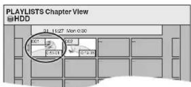 PLAYLISTS Chapter View HDD 31. 11:27 Mon 0:30 0:07 0:02 0:53:17 0:54:35