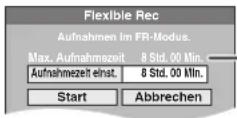 PANASONIC DMR-EH685 - Wählen Sie mit [▲, ▼] die Option "Flexible Rec", und drücken Sie [OK]. - 1