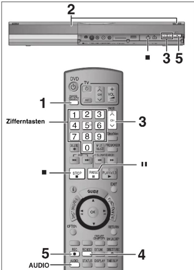 2 3 5 DVD TV DRIVE SELECT 1 2 3 RNGUE 4 5 6 7 8 9 SHOT/View DELETE 0 INPUT SELECT PHO/CHECK SLOWS/SEARCH STOP FAUSE PLAYX1.3 EXIT GUIDE FURGER OK OPTION RETURN CREATE CHAPTER MAKE/SUP REC REMODE EXLINK DIRECT/VEG AUDIO STATUS DISPLAY TIMESUP AUDIO