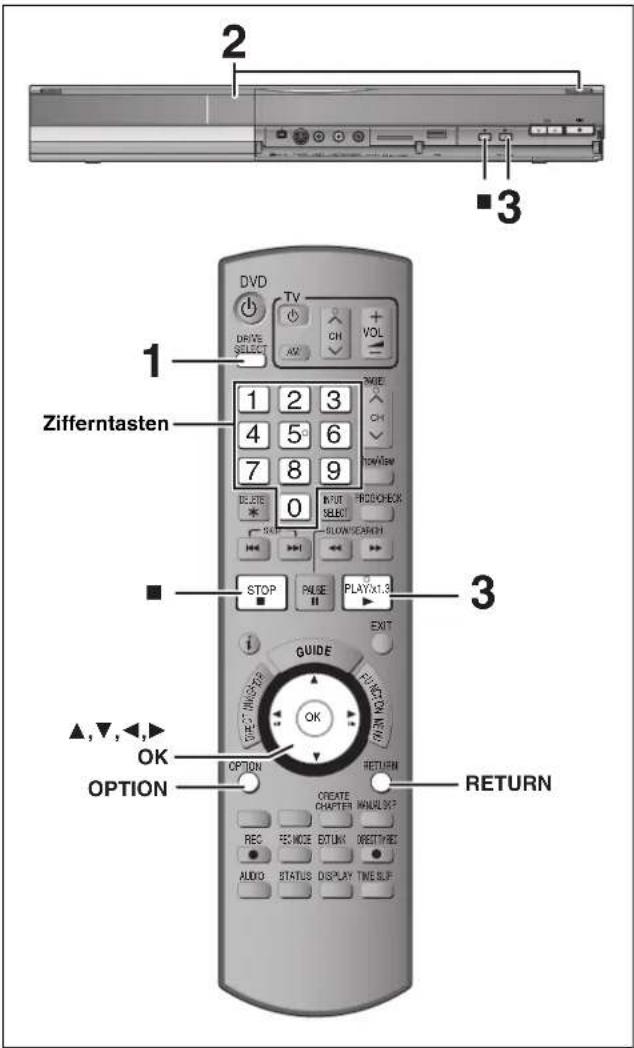 2 ■3 1 DVD TV DRIVE SELECT DV CH VOL 1 2 3 RIME 4 5 6 TOWB 7 8 9 DELETE 0 INPUT SELECT FROCHECK SLOWS SELL STOP PULSE PLAYX1.8 EXIT 3 GUIDE OK ▲,▼,◀,► OPTION RETURN CREATE CHAPTER WHOLEX? REC REC MODE SETUM RESET/RECE AUDIO STATUS DISPLAY TIME SLIF