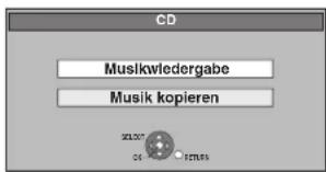 CD Musikwiedergabe Musik kopieren SELECT OK SELLS