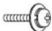 PANASONIC TX-P50U30B - Assembly screw (4) - 1