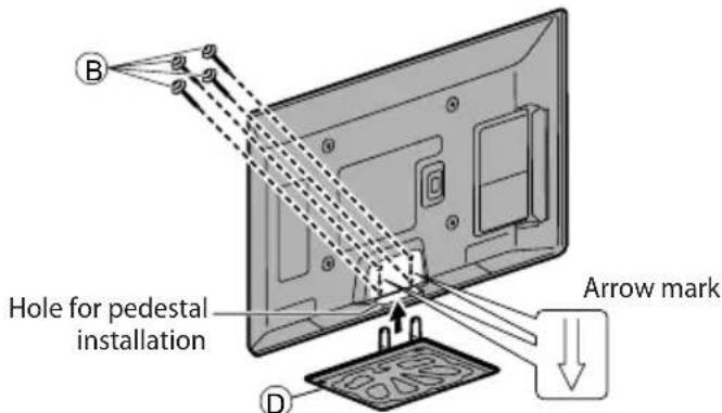 PANASONIC TX-P50U30B - Securing the TV - 1