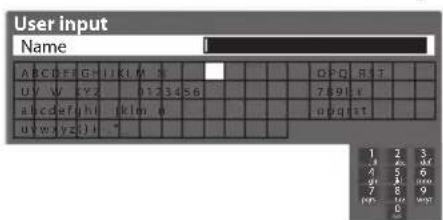 PANASONIC TX-P50U30B - ■ Enter characters by free input menu - 1
