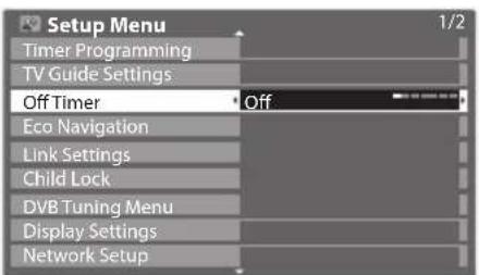 PANASONIC TX-P50U30B - Off Timer - 4