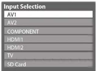 PANASONIC TX-P50U30B - Select the input mode connected to the equipment - 1