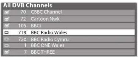 PANASONIC TX-P50U30B - Skip unwanted DVB channels, Edit DVB Channels [Channel List] - 1