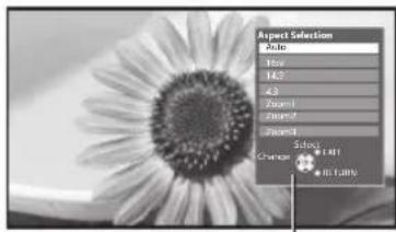 PANASONIC TX-P50U30B - Display Aspect Selection list - 2