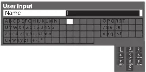 PANASONIC TX-P50U30B - Characters table for numeric buttons - 1