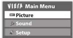 PANASONIC TX-P50U30B - Select the menu - 1