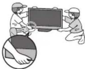 PANASONIC TX-P50U30B - ■ Moving the TV - 2