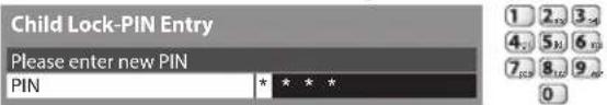 PANASONIC TX-P50GT30B - Control channel audience [Child Lock] - 1