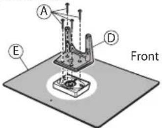 PANASONIC TX-P50GT30B - Assembling the pedestal - 1