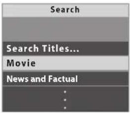 PANASONIC TX-P50GT30B - ■ To search programme types and view a channel list of the searched programmes - 2