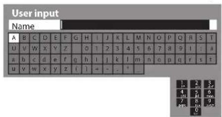 PANASONIC TX-P50GT30B - ■ Enter characters by free input menu You can enter names or numbers freely for some items. - 1