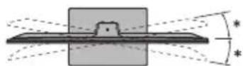 PANASONIC TX-P50GT30B - Adjusting the panel to your desired angle - 2