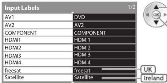 PANASONIC TX-P50GT30B - Select an input terminal - 1