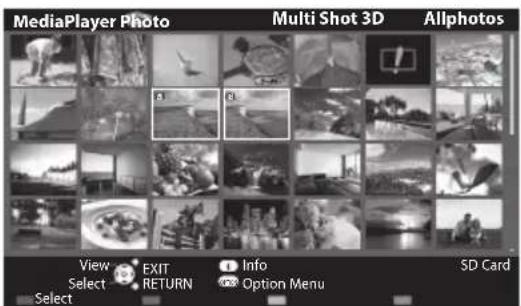 PANASONIC TX-P50GT30B - Select two photos for L (left) and R (right) - 1