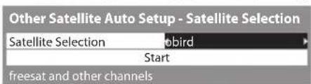 PANASONIC TX-P50GT30B - Select the satellite and then select [Start] - 1