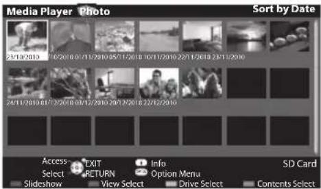 PANASONIC TX-P50GT30B - Select one of the sorted groups to display the thumbnail of the selected group - 1