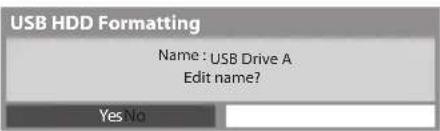 PANASONIC TX-P50GT30B - Confirmation of USB HDD name - 1