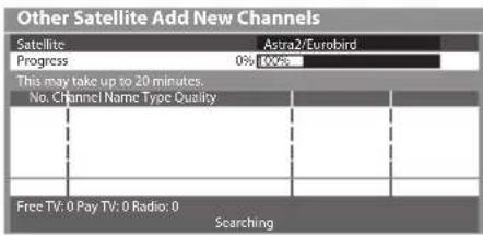 PANASONIC TX-P50GT30B - Select the search mode and start Add New Channels - 3