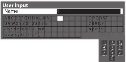 PANASONIC TX-P50GT30B - Characters table for numeric buttons - 1