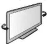 PANASONIC TX-P50GT30B - Adjusting the panel to your desired angle - 1