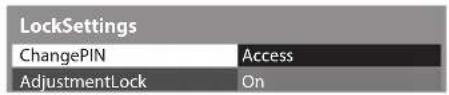 PANASONIC TX-P50GT30B - Select [Change PIN] - 1