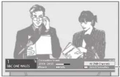PANASONIC TX-P50GT30B - Select the mode (freesat, DVB, Analogue, Other Sat. or Satellite) - 4