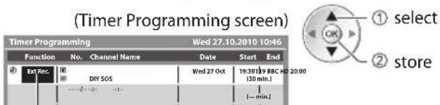 PANASONIC TX-P50GT30B - Timer Programming (freesat or DVB mode) - 3