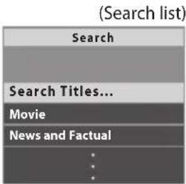PANASONIC TX-P50GT30B - ■ To search programme titles and view a list of the searched programmes - 2