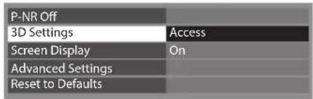 PANASONIC TX-P50GT30B - Select [3D Settings] - 1