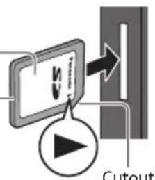 PANASONIC TX-P50GT30B - To insert the SD Card To remove the SD Card - 1