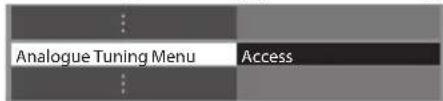 PANASONIC TX-P50GT30B - Select [Analogue Tuning Menu] - 1