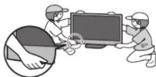 PANASONIC TX-P50C2B - ■ Moving the TV - 1