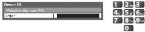 PANASONIC TX-P50C2B - ① Enter the PIN number (4 digits) - 1